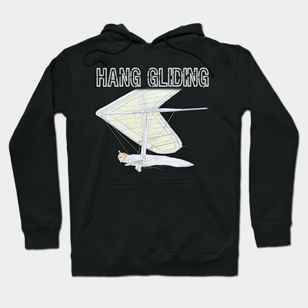 Hang Gliding Color Sketch Hoodie by norules